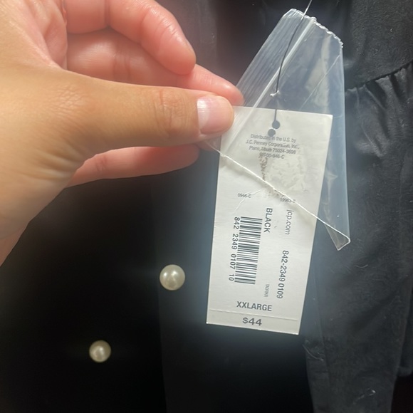 Black pearl blouse size XXL , brand Ana a new approach. - Picture 2 of 2